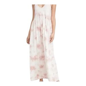 Z Supply Dress Maxi Pink Blossom Hazy Cloud Print- M/L NWT